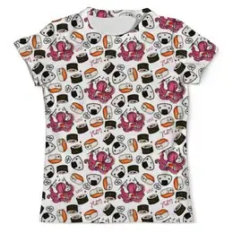 Заказать мужскую футболку в Москве. Футболка с полной запечаткой (мужская) Омномном от Евгения Маслова - готовые дизайны и нанесение принтов.