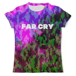 Заказать мужскую футболку в Москве. Футболка с полной запечаткой (мужская) Far Cry от THE_NISE  - готовые дизайны и нанесение принтов.