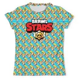 Заказать мужскую футболку в Москве. Футболка с полной запечаткой (мужская) Brawl Stars от  PRO_DESIGN - готовые дизайны и нанесение принтов.
