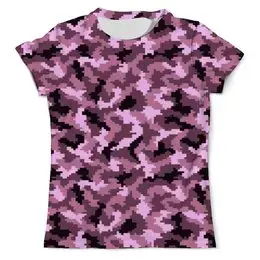 Заказать мужскую футболку в Москве. Футболка с полной запечаткой (мужская) Розовый камуфляж от THE_NISE  - готовые дизайны и нанесение принтов.
