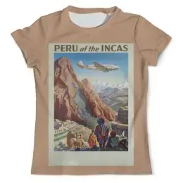 Заказать мужскую футболку в Москве. Футболка с полной запечаткой (мужская) Перу Инков от acidhouses - готовые дизайны и нанесение принтов.