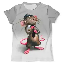 Заказать мужскую футболку в Москве. Футболка с полной запечаткой (мужская) Год крысы   от T-shirt print  - готовые дизайны и нанесение принтов.