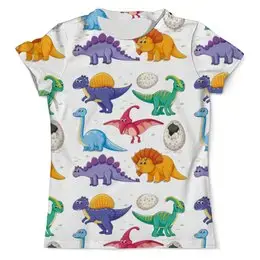 Заказать мужскую футболку в Москве. Футболка с полной запечаткой (мужская) Динозавры от nadegda - готовые дизайны и нанесение принтов.