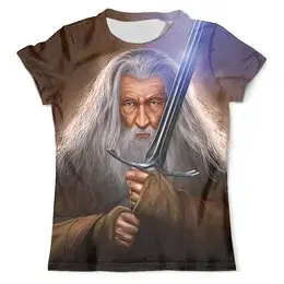 Заказать мужскую футболку в Москве. Футболка с полной запечаткой (мужская) The Hobbit_ от balden - готовые дизайны и нанесение принтов.