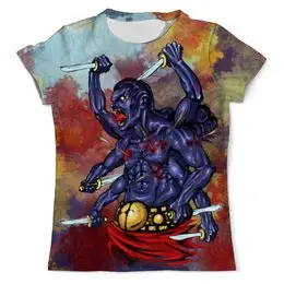 Заказать мужскую футболку в Москве. Футболка с полной запечаткой (мужская) Рудра от bloodrabbit - готовые дизайны и нанесение принтов.