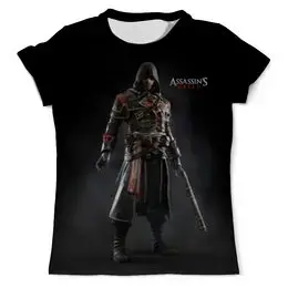 Заказать мужскую футболку в Москве. Футболка с полной запечаткой (мужская) Assassins Creed (Rogue) от Аня Лукьянова - готовые дизайны и нанесение принтов.
