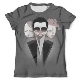 Заказать мужскую футболку в Москве. Футболка с полной запечаткой (мужская) Depeche Mode от balden - готовые дизайны и нанесение принтов.