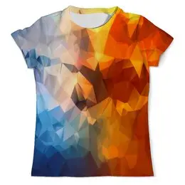 Заказать мужскую футболку в Москве. Футболка с полной запечаткой (мужская) Triangle от THE_NISE  - готовые дизайны и нанесение принтов.