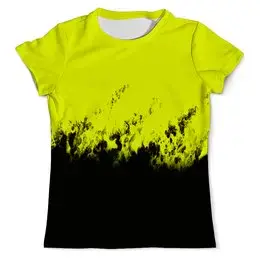 Заказать мужскую футболку в Москве. Футболка с полной запечаткой (мужская) Желто-черные краски от THE_NISE  - готовые дизайны и нанесение принтов.
