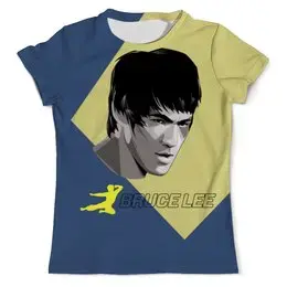 Заказать мужскую футболку в Москве. Футболка с полной запечаткой (мужская) Bruce Lee от ПРИНТЫ ПЕЧАТЬ  - готовые дизайны и нанесение принтов.