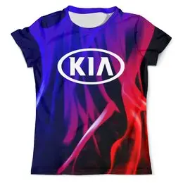 Заказать мужскую футболку в Москве. Футболка с полной запечаткой (мужская)  KIA авто от THE_NISE  - готовые дизайны и нанесение принтов.