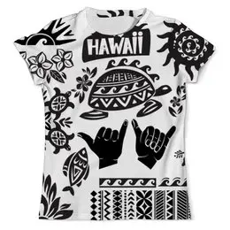 Заказать мужскую футболку в Москве. Футболка с полной запечаткой (мужская) Hawaii  от ПРИНТЫ ПЕЧАТЬ  - готовые дизайны и нанесение принтов.