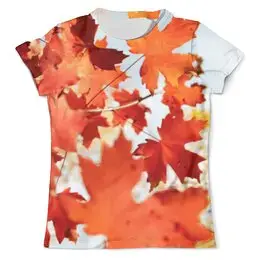 Заказать мужскую футболку в Москве. Футболка с полной запечаткой (мужская) Осень от FireFoxa - готовые дизайны и нанесение принтов.