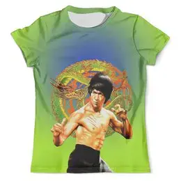 Заказать мужскую футболку в Москве. Футболка с полной запечаткой (мужская) Bruce Lee    от ПРИНТЫ ПЕЧАТЬ  - готовые дизайны и нанесение принтов.