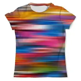 Заказать мужскую футболку в Москве. Футболка с полной запечаткой (мужская) Краски радуги от THE_NISE  - готовые дизайны и нанесение принтов.