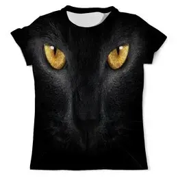 Заказать мужскую футболку в Москве. Футболка с полной запечаткой (мужская) Кошка от THE_NISE  - готовые дизайны и нанесение принтов.