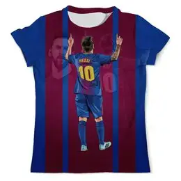 Заказать мужскую футболку в Москве. Футболка с полной запечаткой (мужская) Lionel Messi - Лионель Месси от balden - готовые дизайны и нанесение принтов.