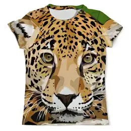 Заказать мужскую футболку в Москве. Футболка с полной запечаткой (мужская) Леопард от Александр Гришин - готовые дизайны и нанесение принтов.