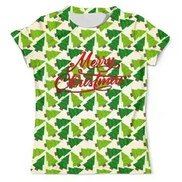 Заказать мужскую футболку в Москве. Футболка с полной запечаткой (мужская) Merry Christmas от THE_NISE  - готовые дизайны и нанесение принтов.
