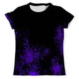 Заказать мужскую футболку в Москве. Футболка с полной запечаткой (мужская) Фиолетовая краска от Fonzo - готовые дизайны и нанесение принтов.