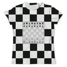 Заказать мужскую футболку в Москве. Футболка с полной запечаткой (мужская) Шахматы от Виктор Гришин - готовые дизайны и нанесение принтов.