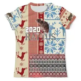 Заказать мужскую футболку в Москве. Футболка с полной запечаткой (мужская) Крыска 2020 от multikot - готовые дизайны и нанесение принтов.