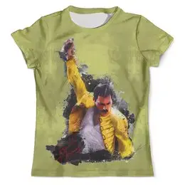 Заказать мужскую футболку в Москве. Футболка с полной запечаткой (мужская) Freddie Mercury    от T-shirt print  - готовые дизайны и нанесение принтов.