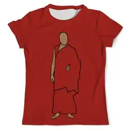 Заказать мужскую футболку в Москве. Футболка с полной запечаткой (мужская) Далай-лама от KaterinaIvanna - готовые дизайны и нанесение принтов.
