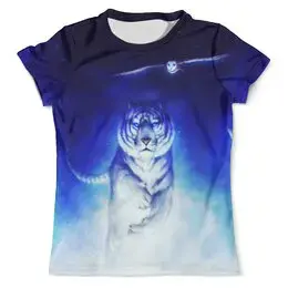 Заказать мужскую футболку в Москве. Футболка с полной запечаткой (мужская)  Tiger от DeFive  - готовые дизайны и нанесение принтов.