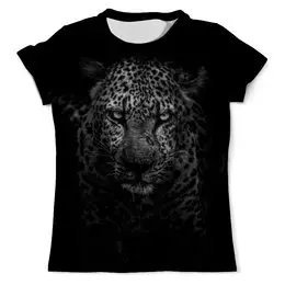 Заказать мужскую футболку в Москве. Футболка с полной запечаткой (мужская) Леопард от Илья  - готовые дизайны и нанесение принтов.