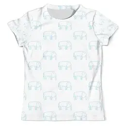 Заказать мужскую футболку в Москве. Футболка с полной запечаткой (мужская) Синий слон от Vadim Koval - готовые дизайны и нанесение принтов.