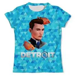 Заказать мужскую футболку в Москве. Футболка с полной запечаткой (мужская) Detroit: Become Huma от ПРИНТЫ ПЕЧАТЬ  - готовые дизайны и нанесение принтов.