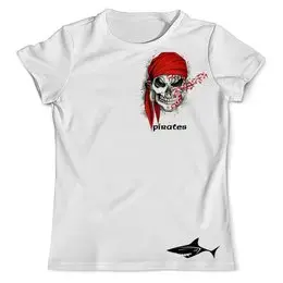 Заказать мужскую футболку в Москве. Футболка с полной запечаткой (мужская) пират от andreime140@gmail.com - готовые дизайны и нанесение принтов.