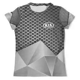 Заказать мужскую футболку в Москве. Футболка с полной запечаткой (мужская) авто Kia от THE_NISE  - готовые дизайны и нанесение принтов.