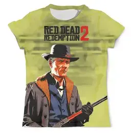 Заказать мужскую футболку в Москве. Футболка с полной запечаткой (мужская)  Red Dead Redemption 2   от ПРИНТЫ ПЕЧАТЬ  - готовые дизайны и нанесение принтов.