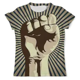 Заказать мужскую футболку в Москве. Футболка с полной запечаткой (мужская) Демонстрация силы от T-shirt print  - готовые дизайны и нанесение принтов.
