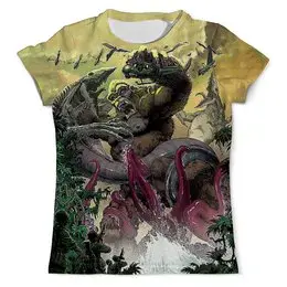 Заказать мужскую футболку в Москве. Футболка с полной запечаткой (мужская) Kong: Skull Island (King Kong) от balden - готовые дизайны и нанесение принтов.