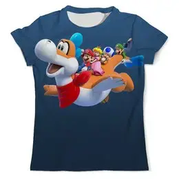 Заказать мужскую футболку в Москве. Футболка с полной запечаткой (мужская) Super Mario от ПРИНТЫ ПЕЧАТЬ  - готовые дизайны и нанесение принтов.