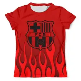 Заказать мужскую футболку в Москве. Футболка с полной запечаткой (мужская) Barcelona от THE_NISE  - готовые дизайны и нанесение принтов.
