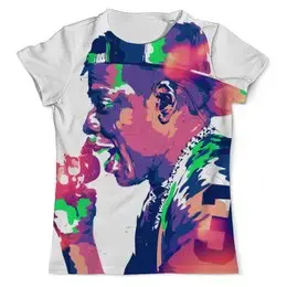 Заказать мужскую футболку в Москве. Футболка с полной запечаткой (мужская) Jay-Z от sandster - готовые дизайны и нанесение принтов.