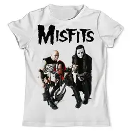 Заказать мужскую футболку в Москве. Футболка с полной запечаткой (мужская) The Misfits от geekbox - готовые дизайны и нанесение принтов.