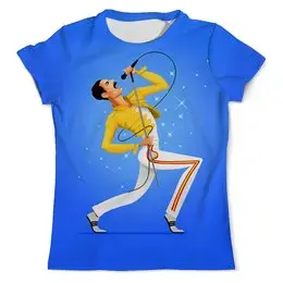 Заказать мужскую футболку в Москве. Футболка с полной запечаткой (мужская) Freddie Mercury от T-shirt print  - готовые дизайны и нанесение принтов.