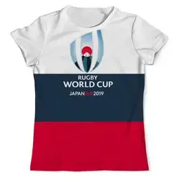 Заказать мужскую футболку в Москве. Футболка с полной запечаткой (мужская) Кубок Мира по регби  от rugby - готовые дизайны и нанесение принтов.