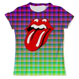 Заказать мужскую футболку в Москве. Футболка с полной запечаткой (мужская) The Rolling Stones от Jimmy Flash - готовые дизайны и нанесение принтов.