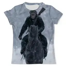 Заказать мужскую футболку в Москве. Футболка с полной запечаткой (мужская) Планета обезьян от CoolDesign - готовые дизайны и нанесение принтов.