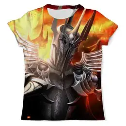 Заказать мужскую футболку в Москве. Футболка с полной запечаткой (мужская) Sauron от Dover - готовые дизайны и нанесение принтов.