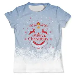 Заказать мужскую футболку в Москве. Футболка с полной запечаткой (мужская) Christmas от ZVER  - готовые дизайны и нанесение принтов.