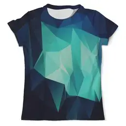 Заказать мужскую футболку в Москве. Футболка с полной запечаткой (мужская) Blue Abstract от THE_NISE  - готовые дизайны и нанесение принтов.