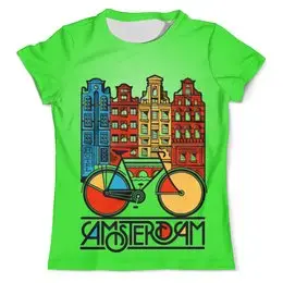 Заказать мужскую футболку в Москве. Футболка с полной запечаткой (мужская) Аmsterdam   от T-shirt print  - готовые дизайны и нанесение принтов.