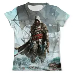 Заказать мужскую футболку в Москве. Футболка с полной запечаткой (мужская) Assassin’s Creed от aleks_say - готовые дизайны и нанесение принтов.